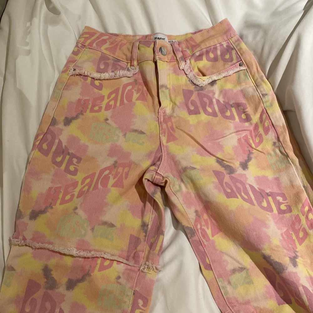 Princess Polly love pastel pink sherbet pants - Picture 3 of 4